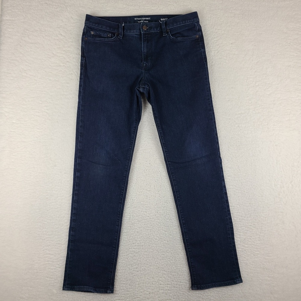 Banana Republic Men's Slim Jeans - Dark Blue